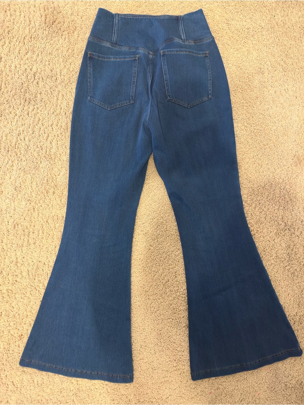 HALARA Dark Blue High-Rise Flare Jeans